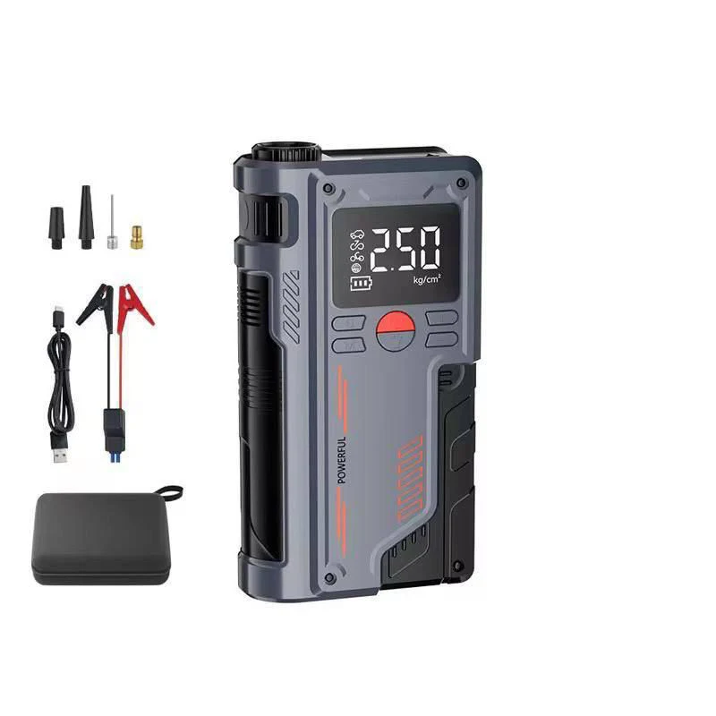 3-in-1 Ultimate Roadside Companion: Jump Starter, Air Compressor & Power Bank in UAE